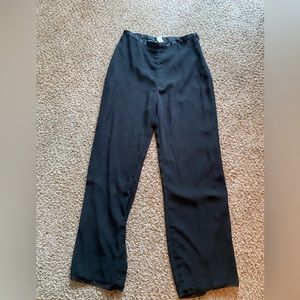 Wide legged black pants